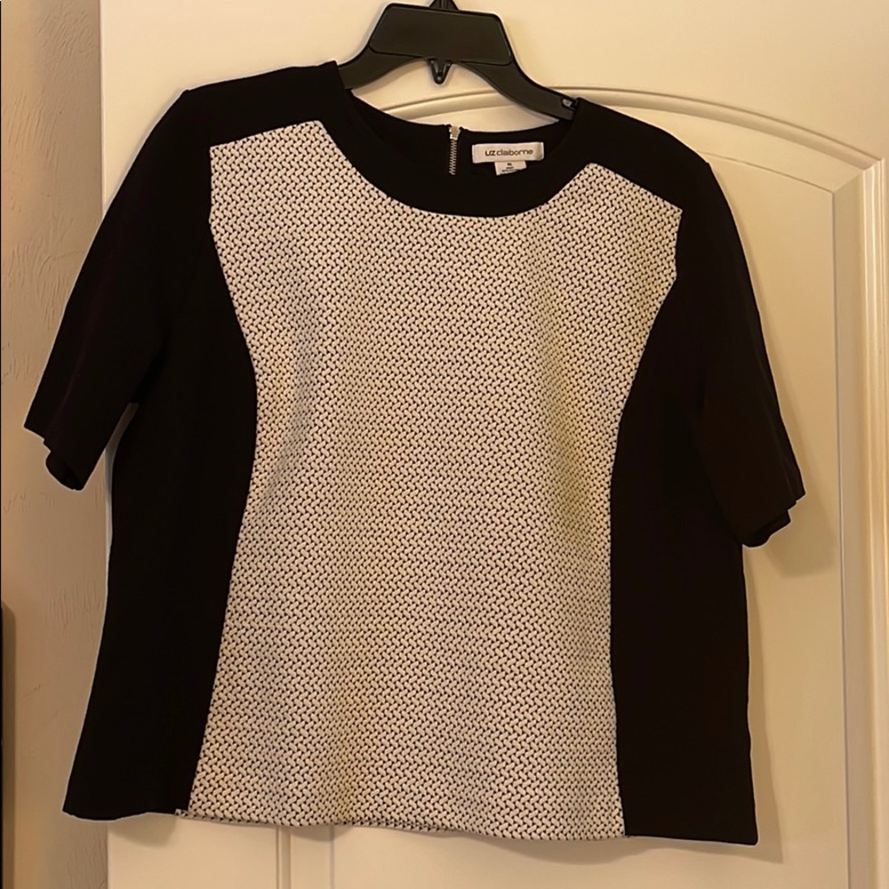 Stretch knit career top